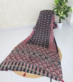 Ajrak mirror saree S050