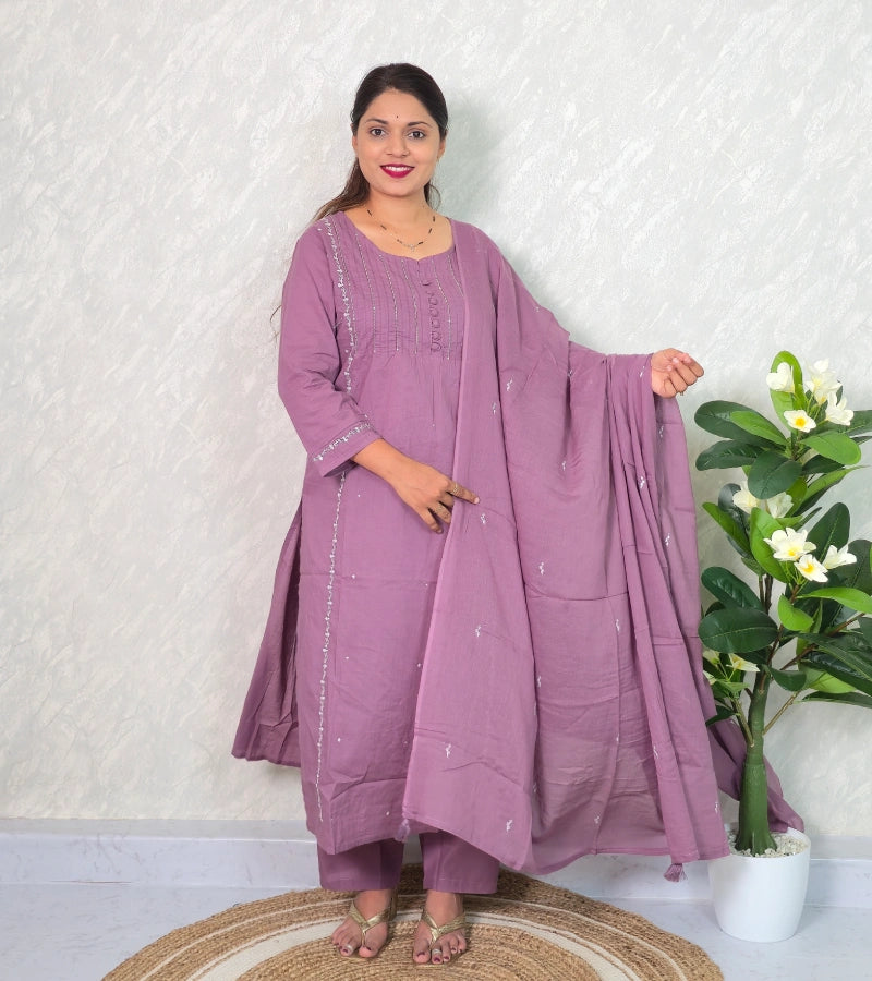 Cotton Dress Set D008