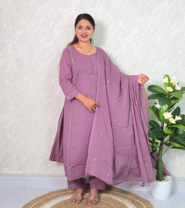 Cotton dress set D008