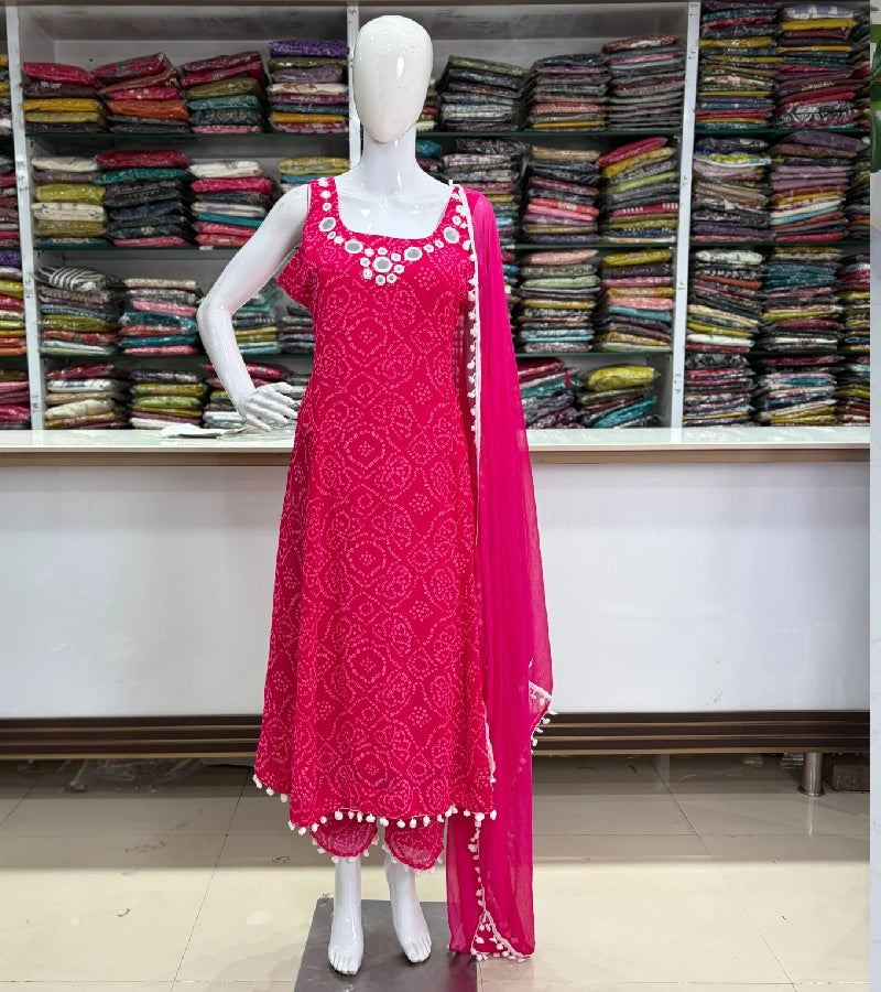 Bandhej dress D031
