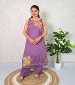 Dusty wine embroidery cordset C005