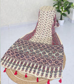 Ajrak mirror saree S050