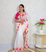 White Butterfly Saree S008