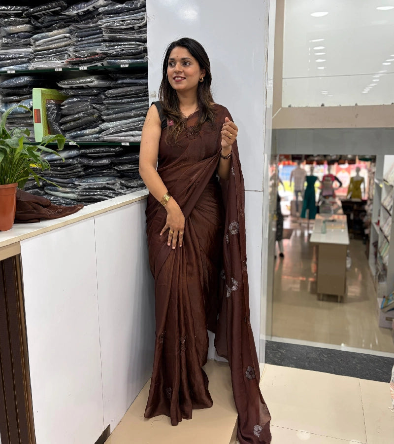 Fendy silk saree S054