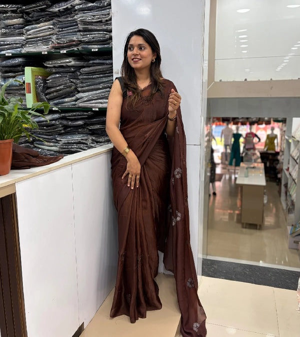 Fendy silk saree S054