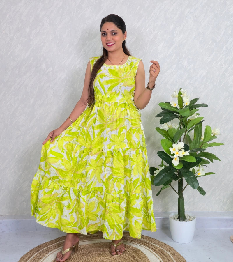 Cotton Middi  Anarkali A001