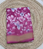 Floral printed saree S023