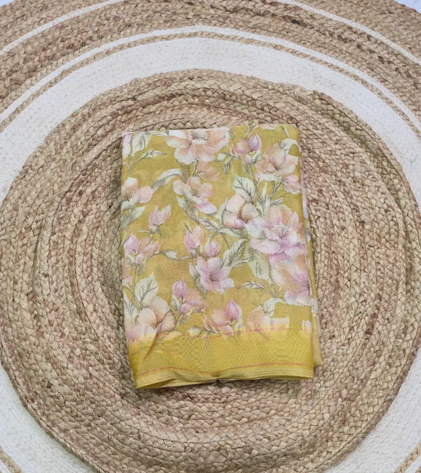 Floral printed saree S022