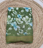 Floral printed saree S023