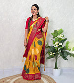 Crush bandhej saree S014